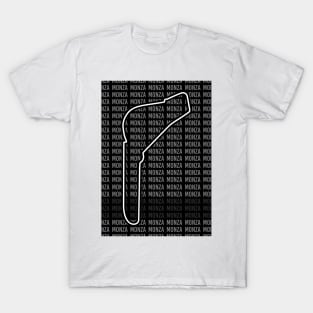 Monza - F1 Circuit - Black and White T-Shirt